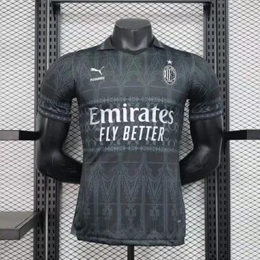 2023/24 AC Milan Fourth Kit Black Player Version Shirts
