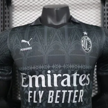 2023/24 AC Milan Fourth Kit Black Player Version Shirts