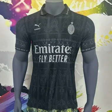 2023/24 AC Milan Fourth Kit Black Player Version Shirts