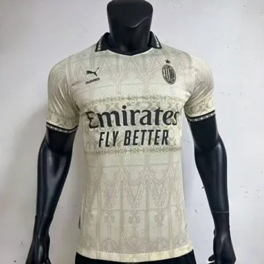 2023/24 AC Milan Fourth Kit Beige Player Version Shirts