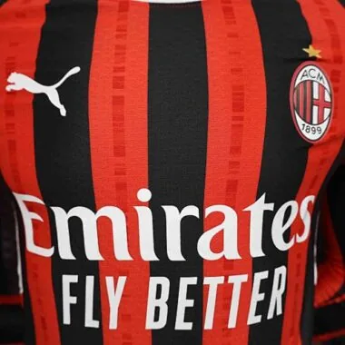 2024/25 AC Milan Home Long Sleeve Player Version Shirt