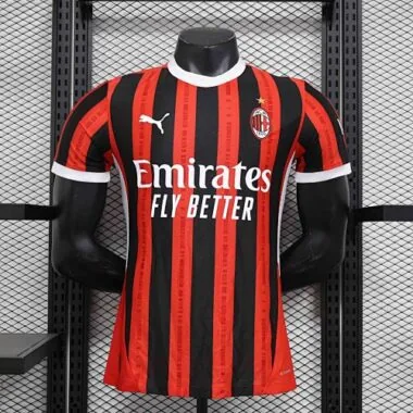 2024/25 AC Milan Home Kit Player Version Shirt