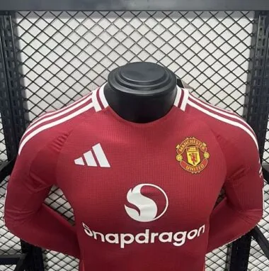 24-25 Manchester United Home Long Sleeve Kit Player Version Shirt