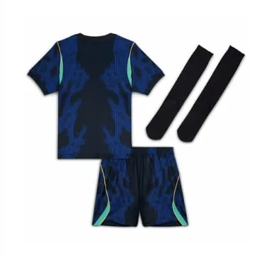 2026 Kids Brazil Away Full Kit World Cup Cheap Football Jersey Wholesale Yupoo