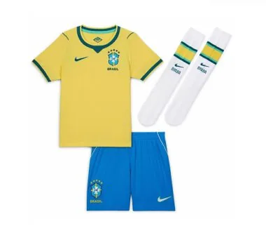 2026 Kids Brazil Home Full Kit World Cup Cheap Football Jersey Wholesale Yupoo