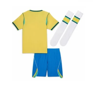2026 Kids Brazil Home Full Kit World Cup Cheap Football Jersey Wholesale Yupoo