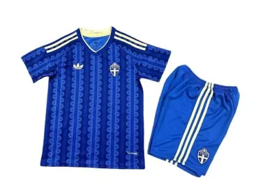 2026 Kids Sweden Away Kit World Cup Cheap Football Jersey Wholesale Yupoo