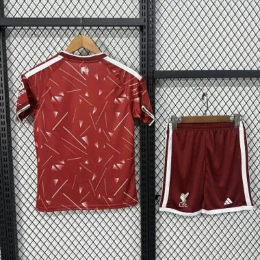 26-27 Kids Liverpool Home Kit Cheap Football Jersey Wholesale Yupoo