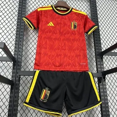 Equipa da Bélgica para crianças 2026 - Camisola oficial do Mundial - Camisolas de futebol baratas - Venda por grosso - Yupoo