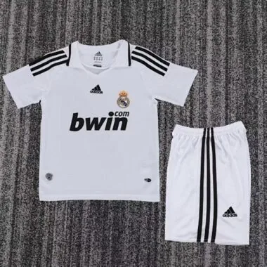 08-09 Retro Kids Real Madrid Home Kit Cheap Soccer Jerseys Wholesaler Yupoo