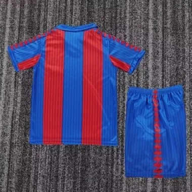 1989-92 Retro Kids Barcelona Home Kit Cheap Football Jersey Wholesale Yupoo