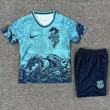 25-26 Kids Barcelona Dragon Special Edition Kit Cheap Soccer Jerseys Yupoo