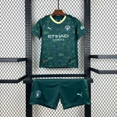 25-26 Kids Manchester City Fourth Away Kit Cheap Football Jersey Wholesale Yupoo