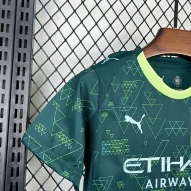 25-26 Kids Manchester City Fourth Away Kit Cheap Football Jersey Wholesale Yupoo