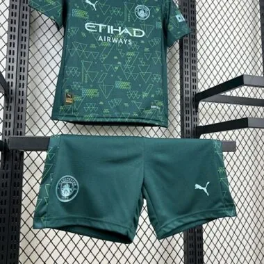 25-26 Kids Manchester City Fourth Away Kit Cheap Football Jersey Wholesale Yupoo