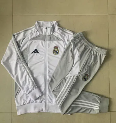 25-26 Kids Real Madrid Training Kits Jacket Tracksuits Cheap Football Jersey Wholesale Yupoo