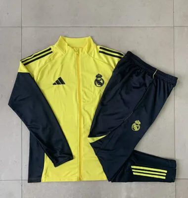 25-26 Kids Real Madrid Training Kits Jacket Tracksuits Cheap Football Jersey Wholesale Yupoo