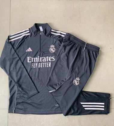 25-26 Kids Real Madrid Training Kits Sweatshirt Tracksuits Cheap Football Jersey Wholesale Yupoo