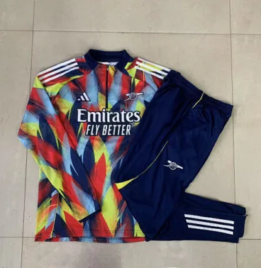 25-26 Kids Arsenal Training Kits Jacket Tracksuits Cheap Football Jersey Wholesale Yupoo