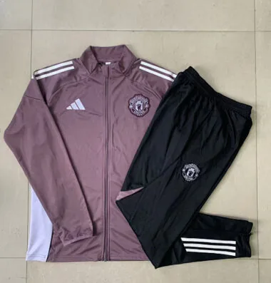 25-26 Kids Manchester United Training Kits Jacket Tracksuits