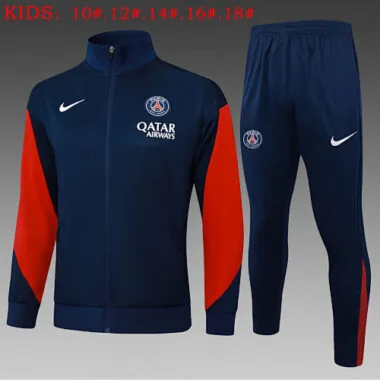 25-26 Kids PSG Training Kits Jacket Tracksuits Cheap Football Jersey Wholesale Yupoo