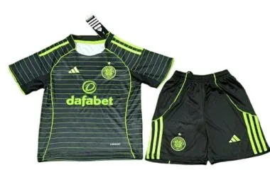 25-26 Kids Celtic Away Kit Cheap Football Jersey Wholesale Yupoo