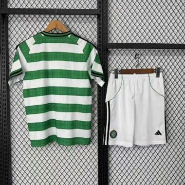 25-26 Kids Celtic Home Kit Cheap Football Jersey Wholesale Yupoo