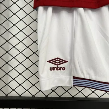 25-26 Kids West Ham Home Kit Cheap Football Jersey Wholesale Yupoo