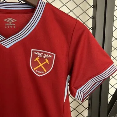 25-26 Kids West Ham Home Kit Cheap Football Jersey Wholesale Yupoo