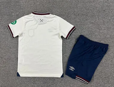 25-26 Kids West Ham Away Kit Cheap Football Jersey Wholesale Yupoo