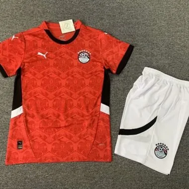 2024-25 Egypt Home Kid Kits Cheap Soccer Jerseys Yupoo