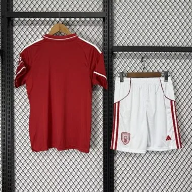 25-26 Kids Nottingham Forest Home Kit Cheap Football Jersey Wholesale Yupoo