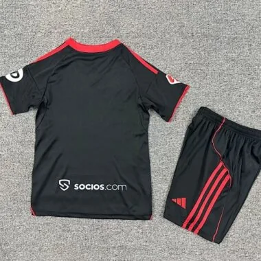 25-26 Kids Sevilla Third Away Kit Cheap Football Jersey Wholesale Yupoo