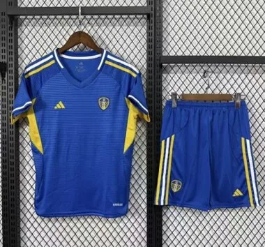 25-26 Kids Leeds United Away Kit Cheap Football Jersey Wholesale Yupoo
