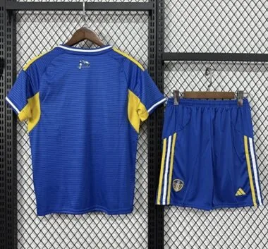 25-26 Kids Leeds United Away Kit Cheap Football Jersey Wholesale Yupoo
