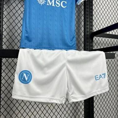 25-26 Kids Napoli Home Kit Cheap Football Jersey Wholesale Yupoo