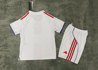 25-26 Kids Lyon Home Kit Cheap Football Jersey Wholesale Yupoo
