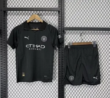 25-26 Kids Manchester City Away Kit Cheap Football Jersey Wholesale Yupoo