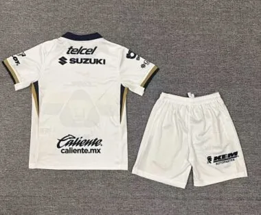 25-26 Kids Pumas Home Kit Cheap Football Jersey Wholesale Yupoo