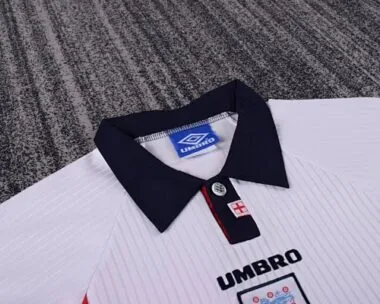 1998 Retro-Kinder-Heimtrikot der englischen Nationalmannschaft