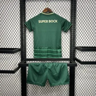 24-25 Sporting CP Away Kid Kits Youth Apparels AAAAJersey Wholesale Yupoo