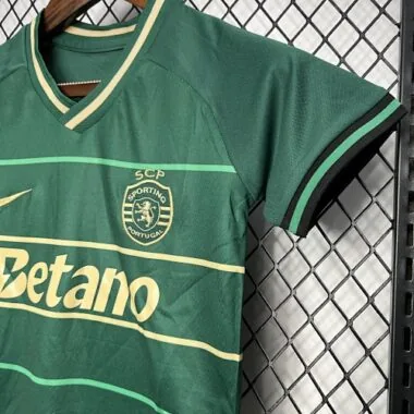 24-25 Sporting CP Away Kid Kits Youth Apparels AAAAJersey Wholesale Yupoo