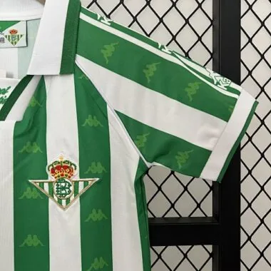 95-97 Real Betis Home Retro Kid Kits Youth Apparels