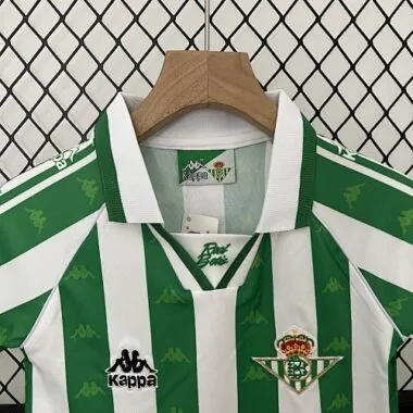 95-97 Real Betis Home Retro Kid Kits Youth Apparels