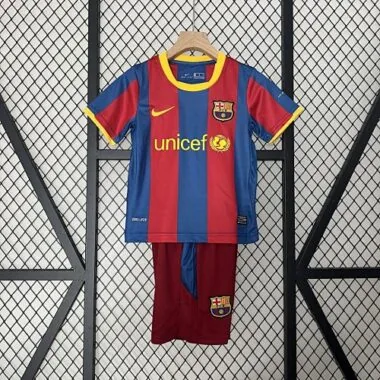 10-11 Barcelona Home Retro Kids Kit Size16-28