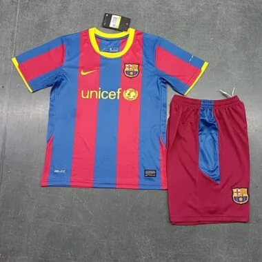 10-11 Barcelona Home Retro Kids Kit Size16-28
