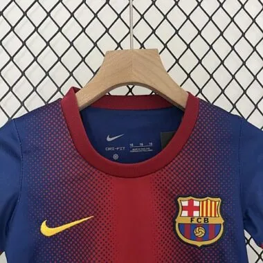 12-13 Barcelona Home Retro Kids Kits Children Shirt