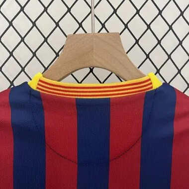 13-14 Barcelona Home Retro Kids Kits Children Shirt