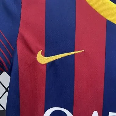 13-14 Barcelona Home Retro Kids Kits Children Shirt