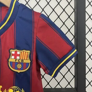 09-10 Barcelona Home Retro Kids Kits Children Shirt